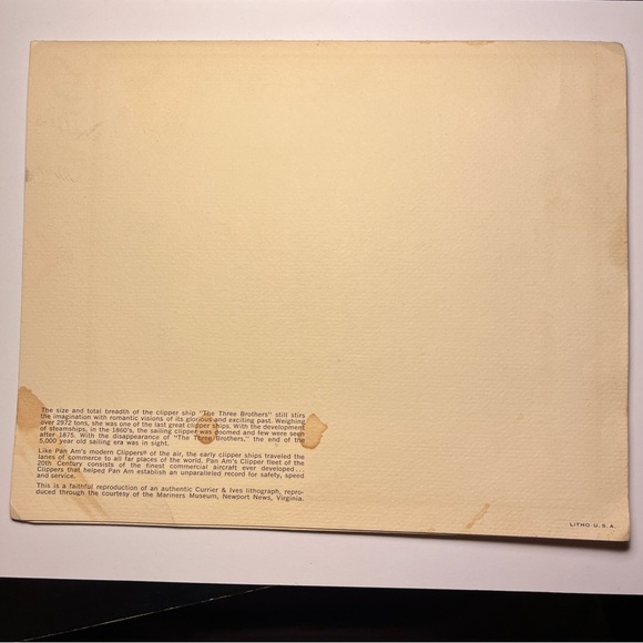 Pan American Cuisine By Maxim's The President Special Diner Clipper Ship 1972 - Picture 2 of 5